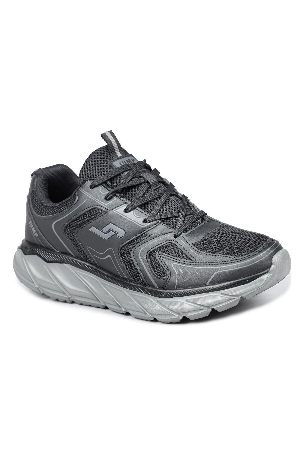 30616 Siyah - Gri Sneaker Erkek Spor Ayakkabı