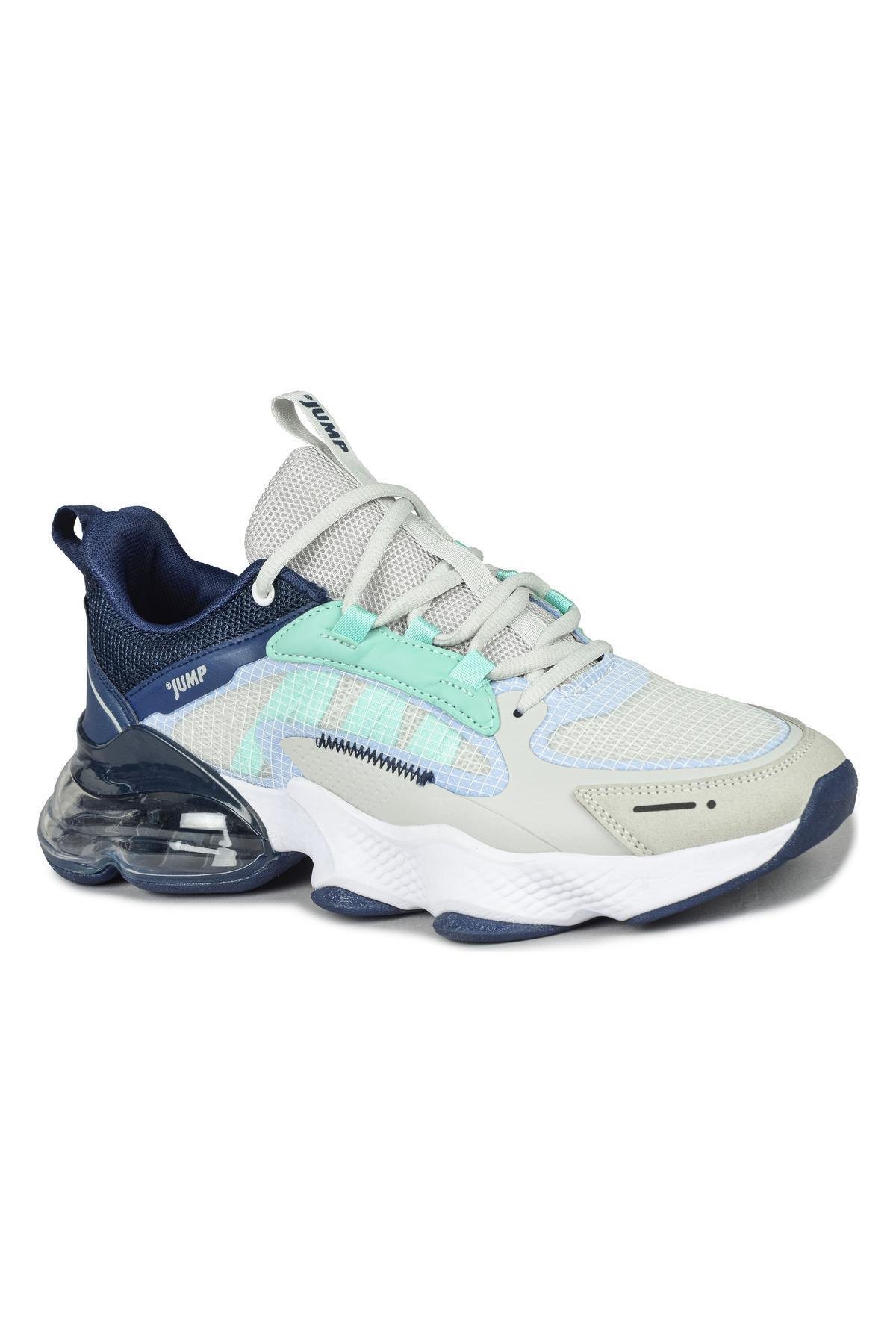 32255 Gri - Lacivert Sneaker Erkek Spor Ayakkabı