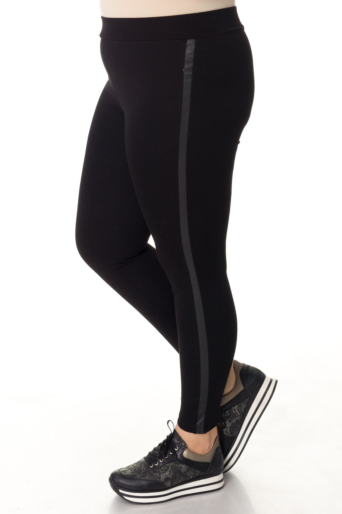 YANI DERİLİ YÜKSEK BEL TAYT