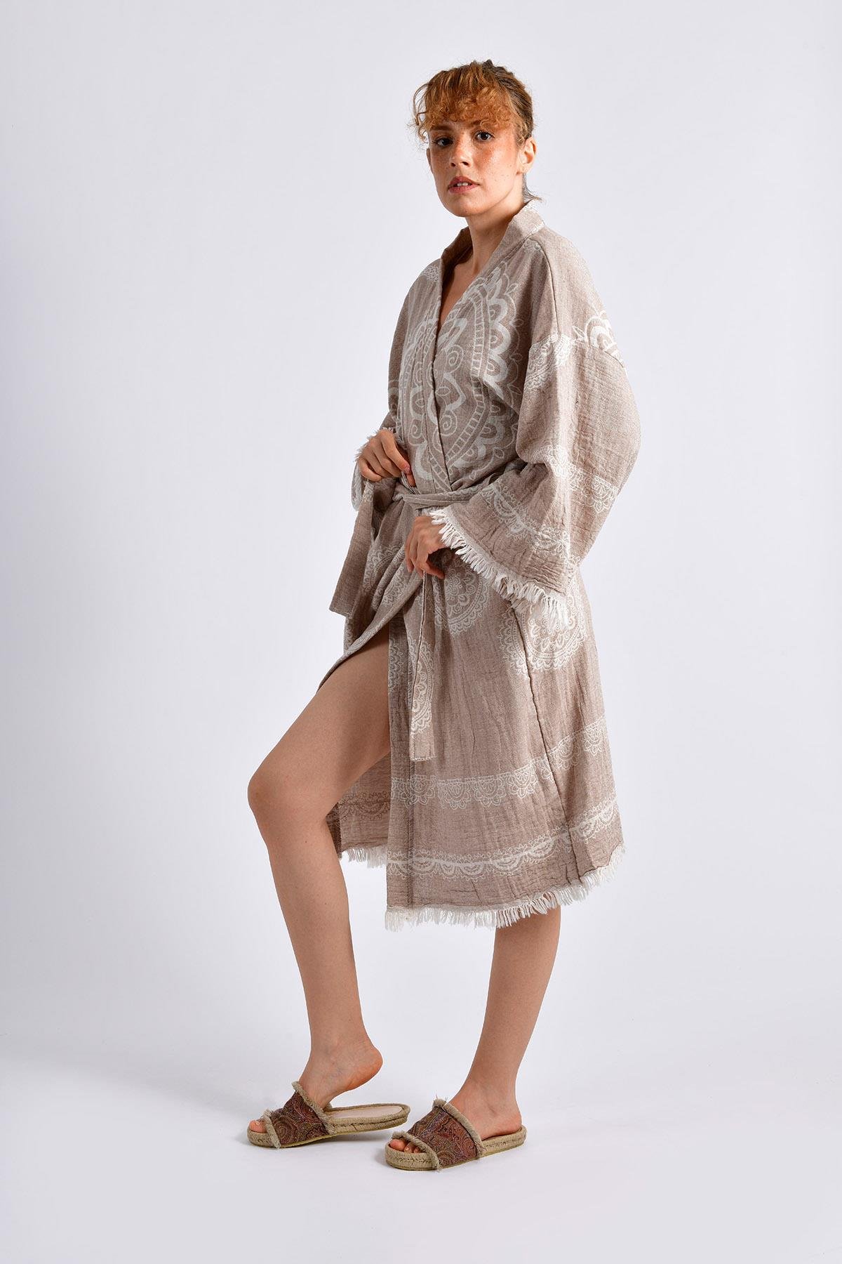 新品　セリザワ　Design Kimono Dress beige Kimono Dress Beige Beige Kimono Dress Sale