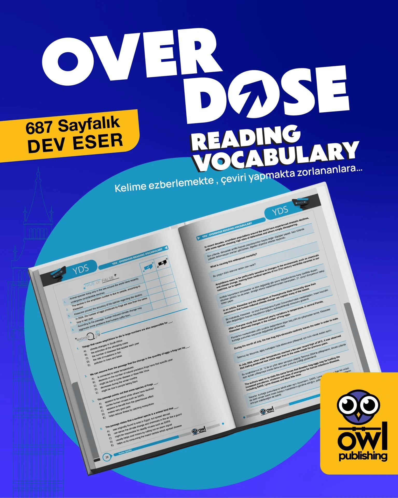 Hakkı Hoca'dan Overdose Reading Vocabulary - - Owl Publishing