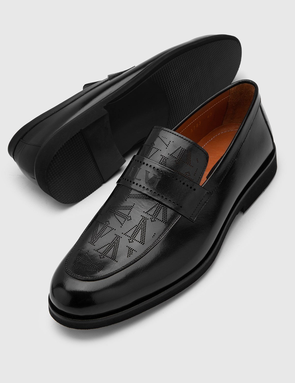 Aimil Hakiki Buffalo Deri Erkek Siyah Klasik Ayakkabı - iLVi