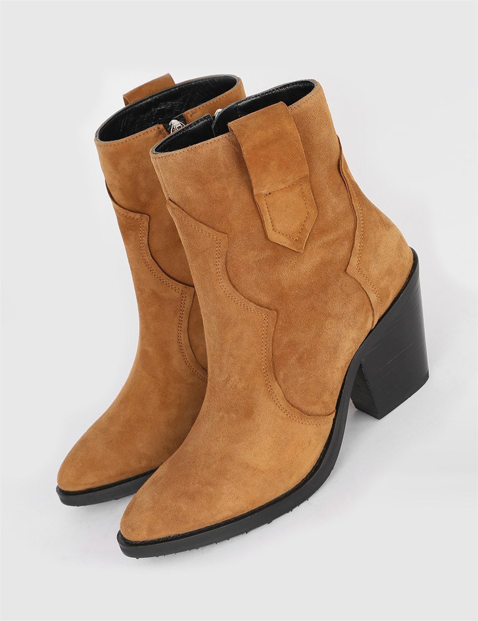 Anya suede block heels 2025