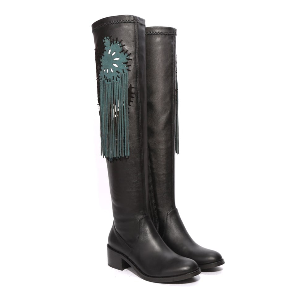 Brisa 1029 High Boot Black Leather LV