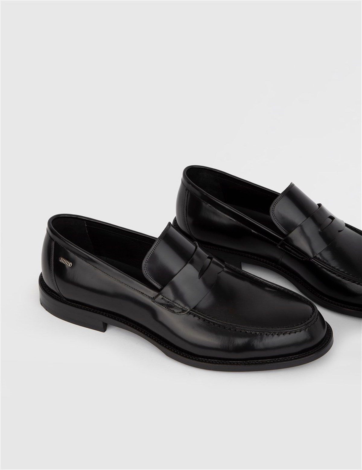 Delma Erkek Hakiki Açma Deri Siyah Klasik Ayakkabı - iLVi