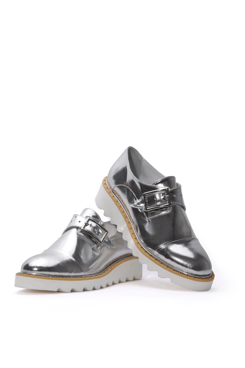 Silver oxfords best sale