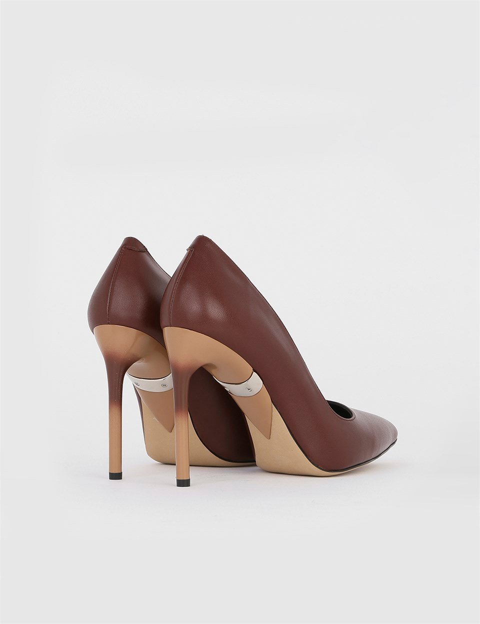 Feyna Saddle Brown Leather Women s Stiletto LV