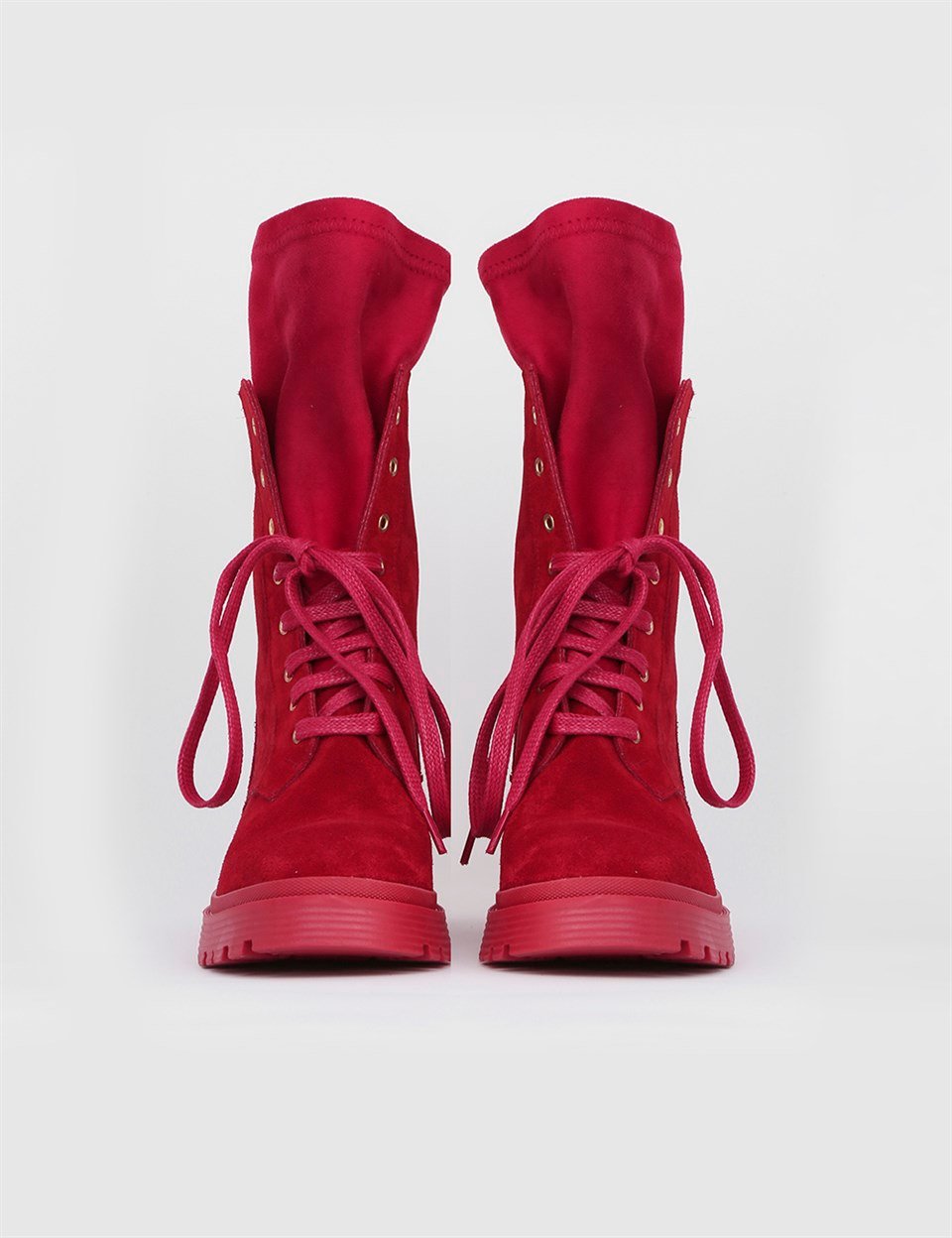 Dark red shop suede boots