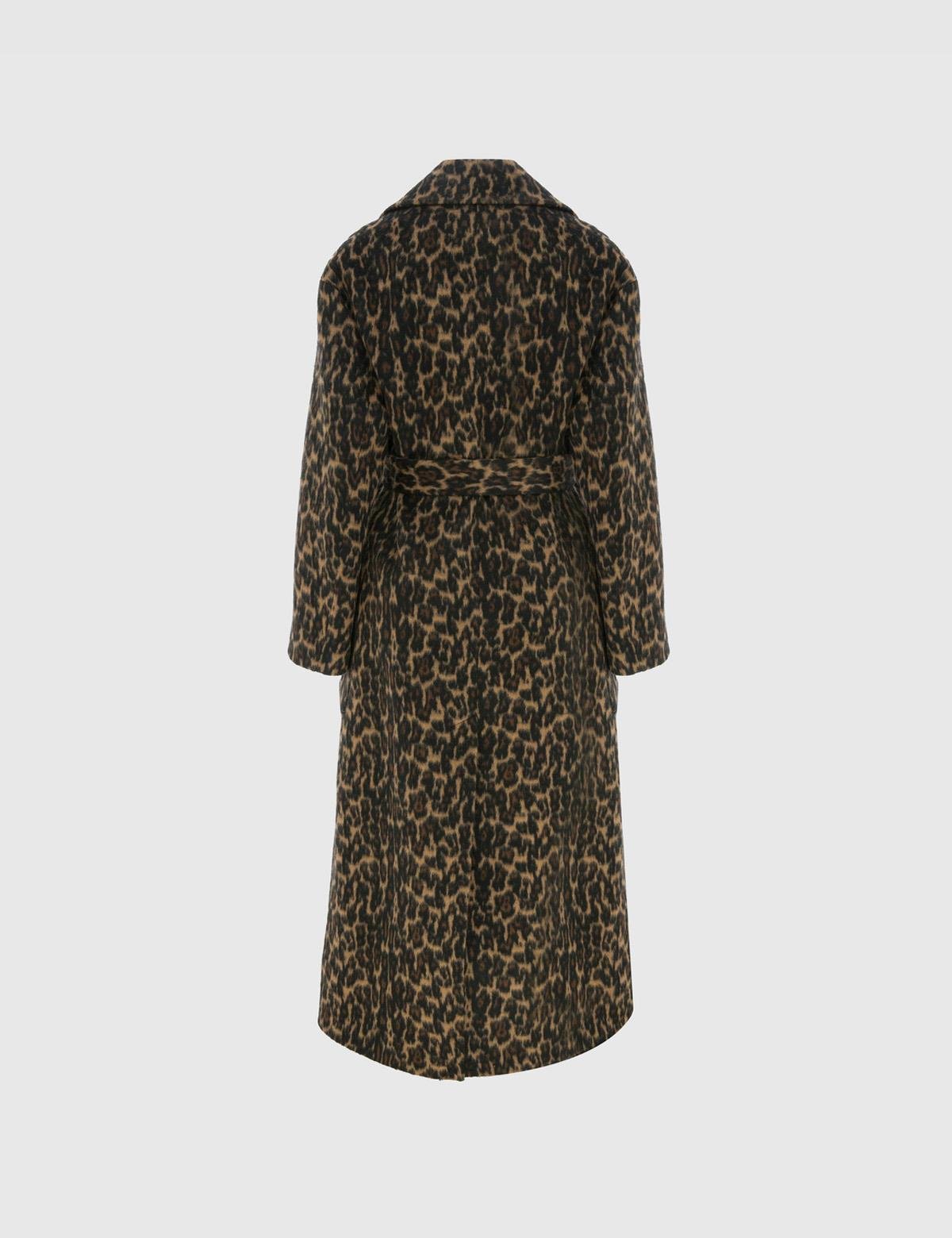 Leila Black Leopard Women s Coat LV