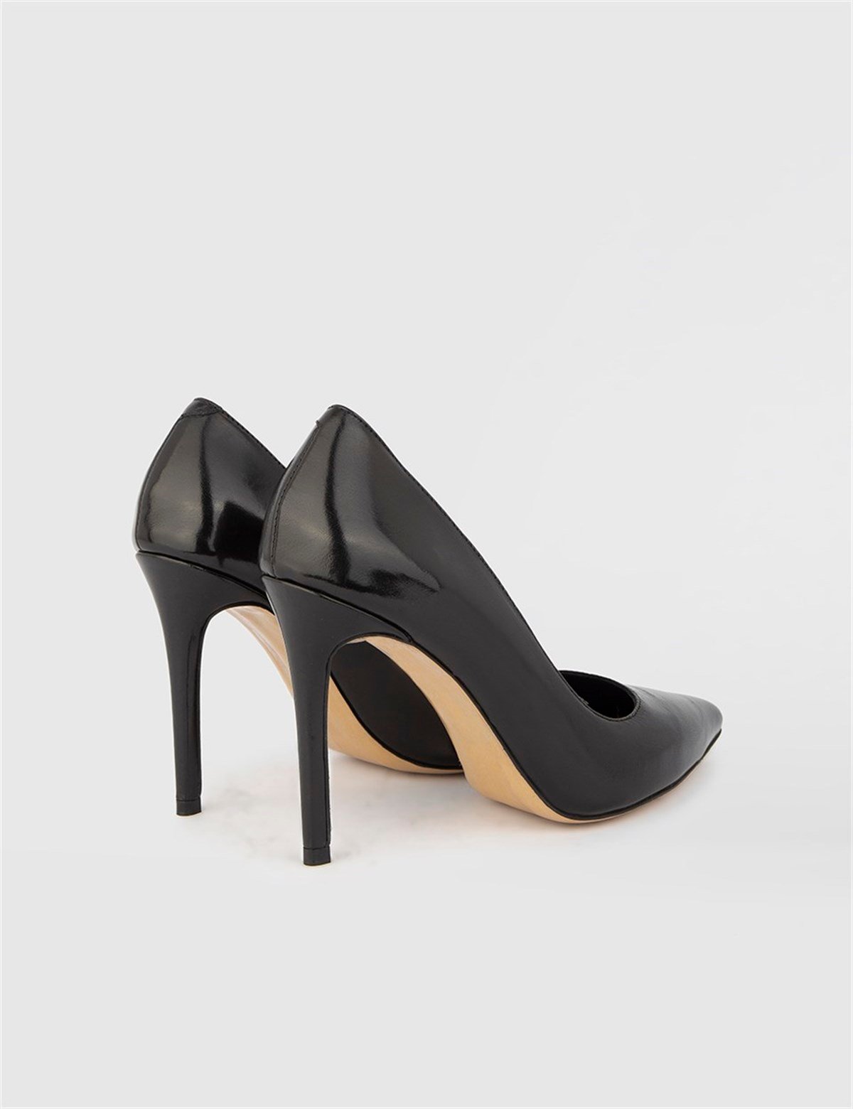 Lisette Black Buffalo Leather Women s Stiletto LV