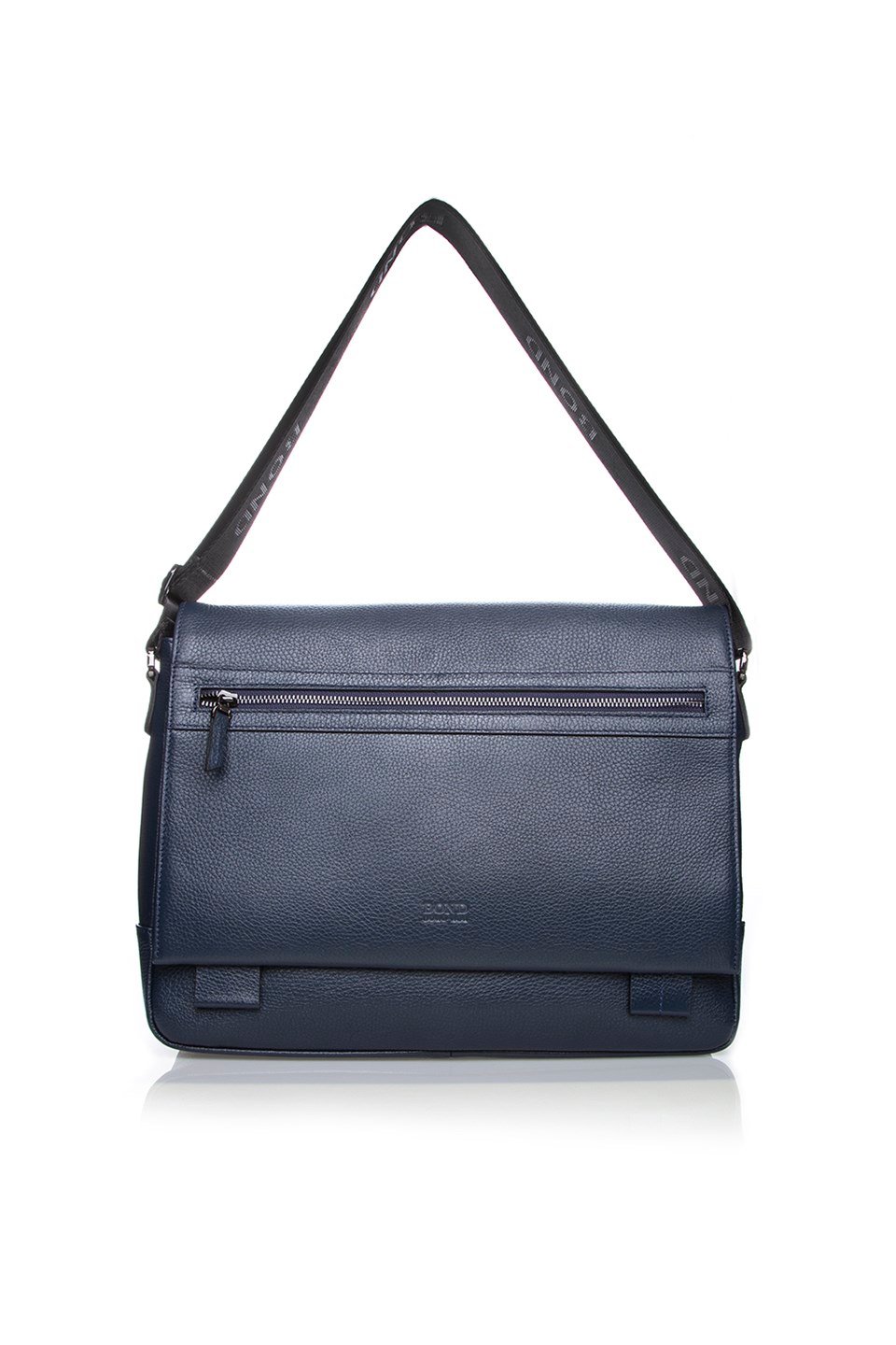 Navy leather bag discount