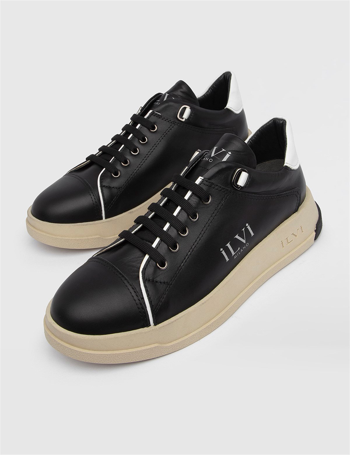 Razeta Black Leather Women s Sneaker LV