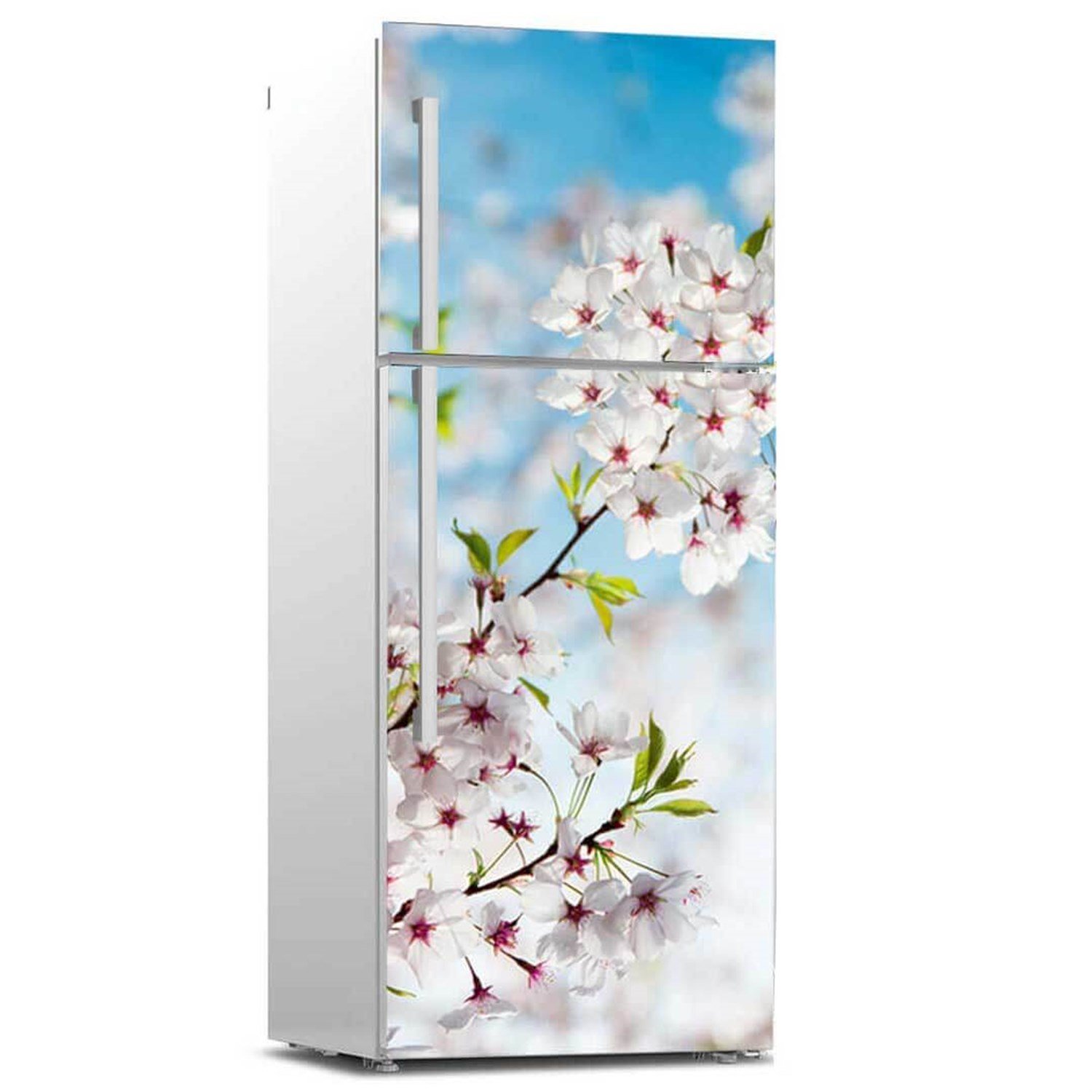 Çiçek Model Buzdolabı Sticker Kaplama | Okularenkkat.com