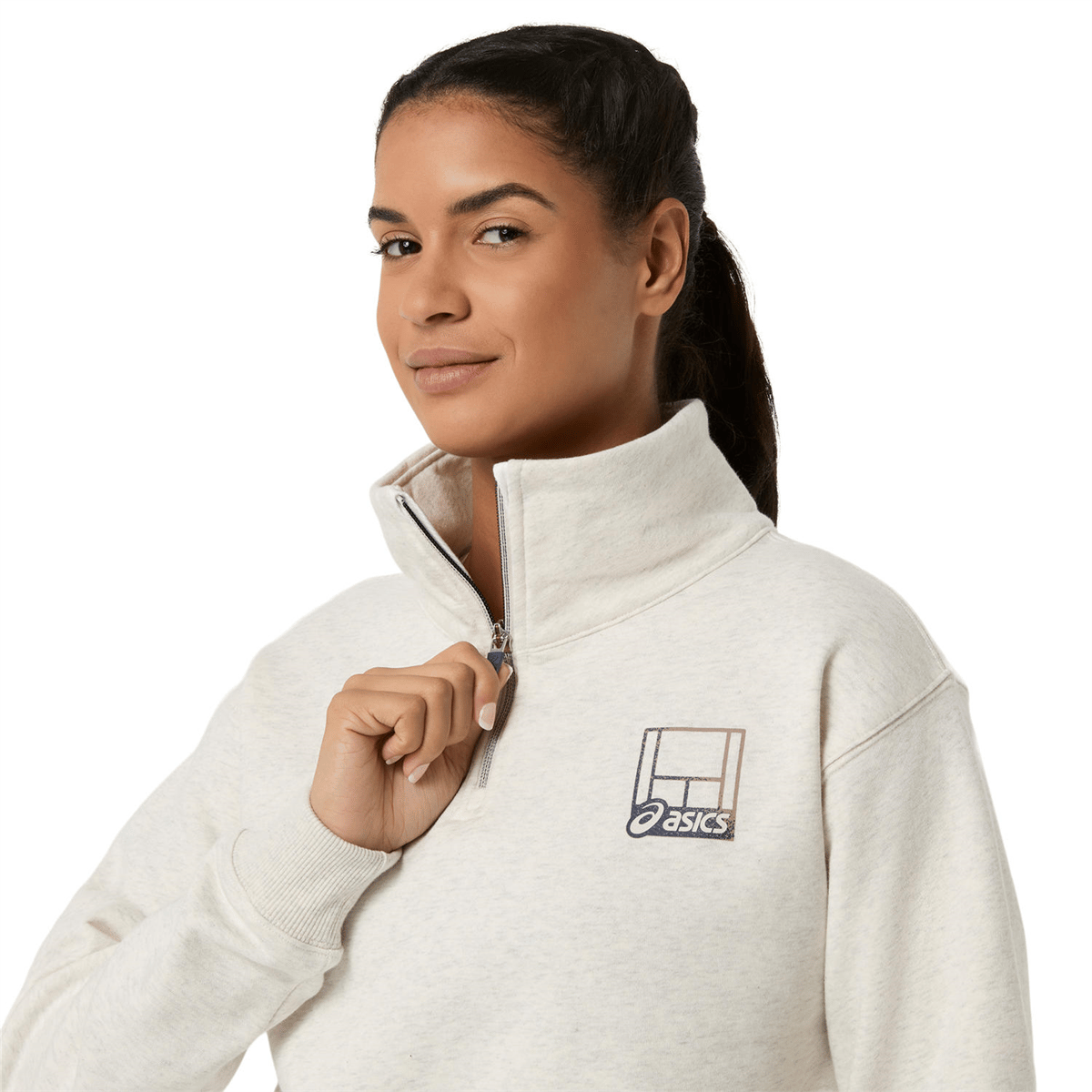 COURT CORE GRAPHIC HALF ZIP SWEATSHIRT