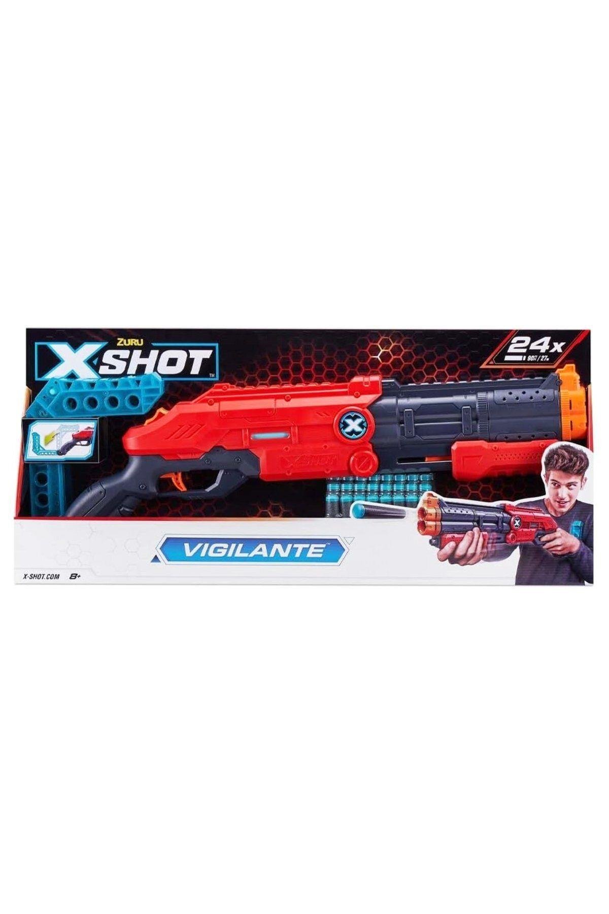 Seçtim Aldım Zuru X-shot Sünger Tabancası Excel Vigilante 24 Mermi