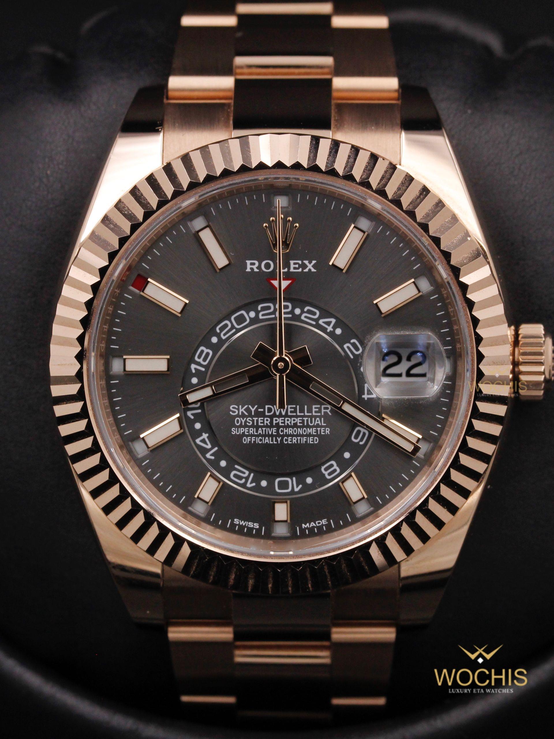 Rolex Sky Dweller 326935-4805 (Rose Gold - 42 - Slate Index)