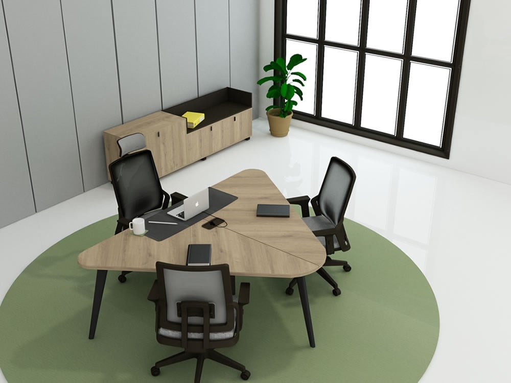 Triangel Ofis Yönetici Masa Takımı - Ofis Masaları | Anka Ofis Mobilyaları