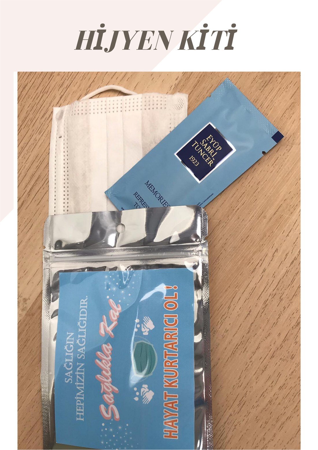 Tek kullanımlık Hijyen Kiti, Sağlık Paketi , Maske - Zetacollection