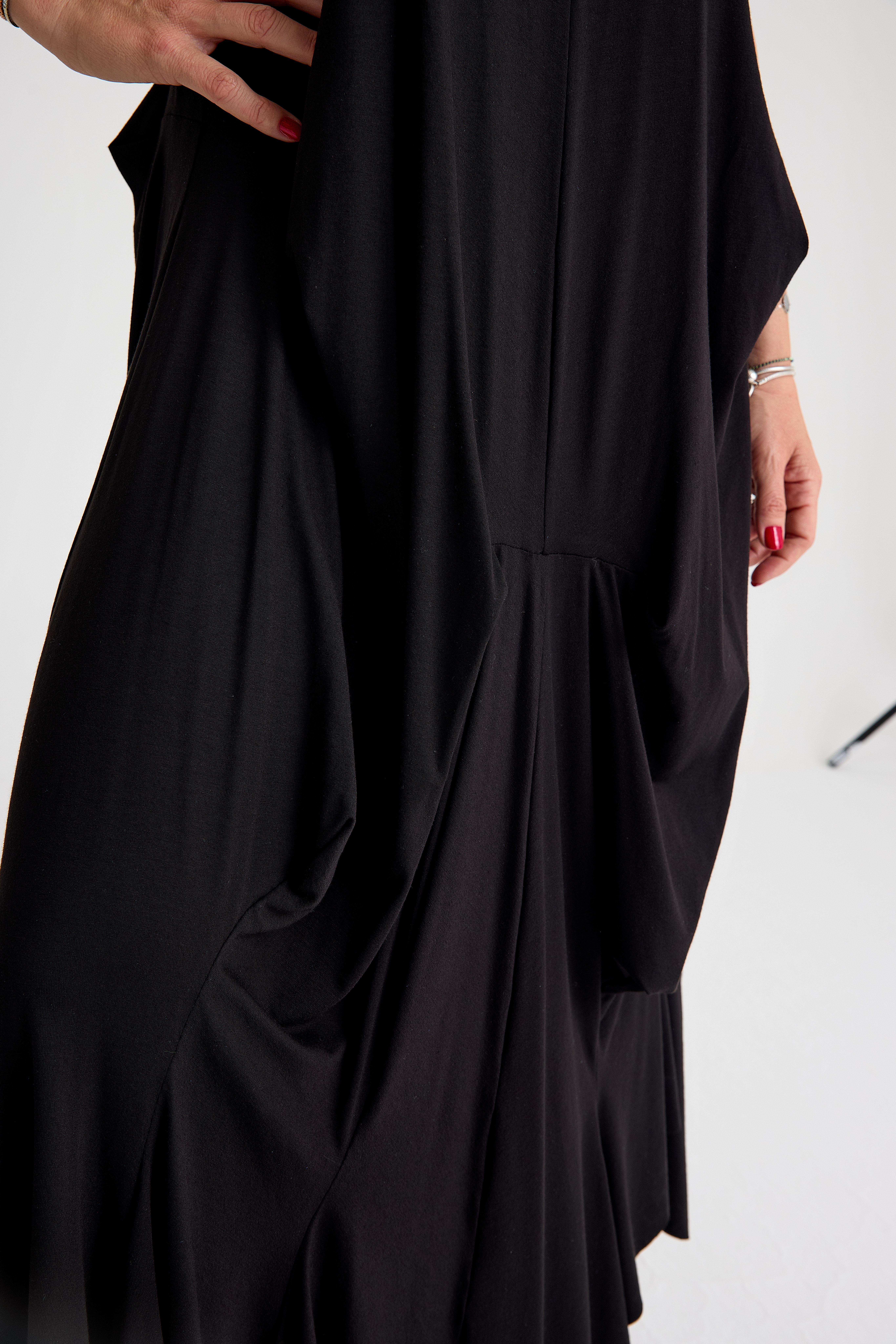 Black Oversize Viscose Dress | Zilberman Black Oversize Viscose Dress | Zilberman