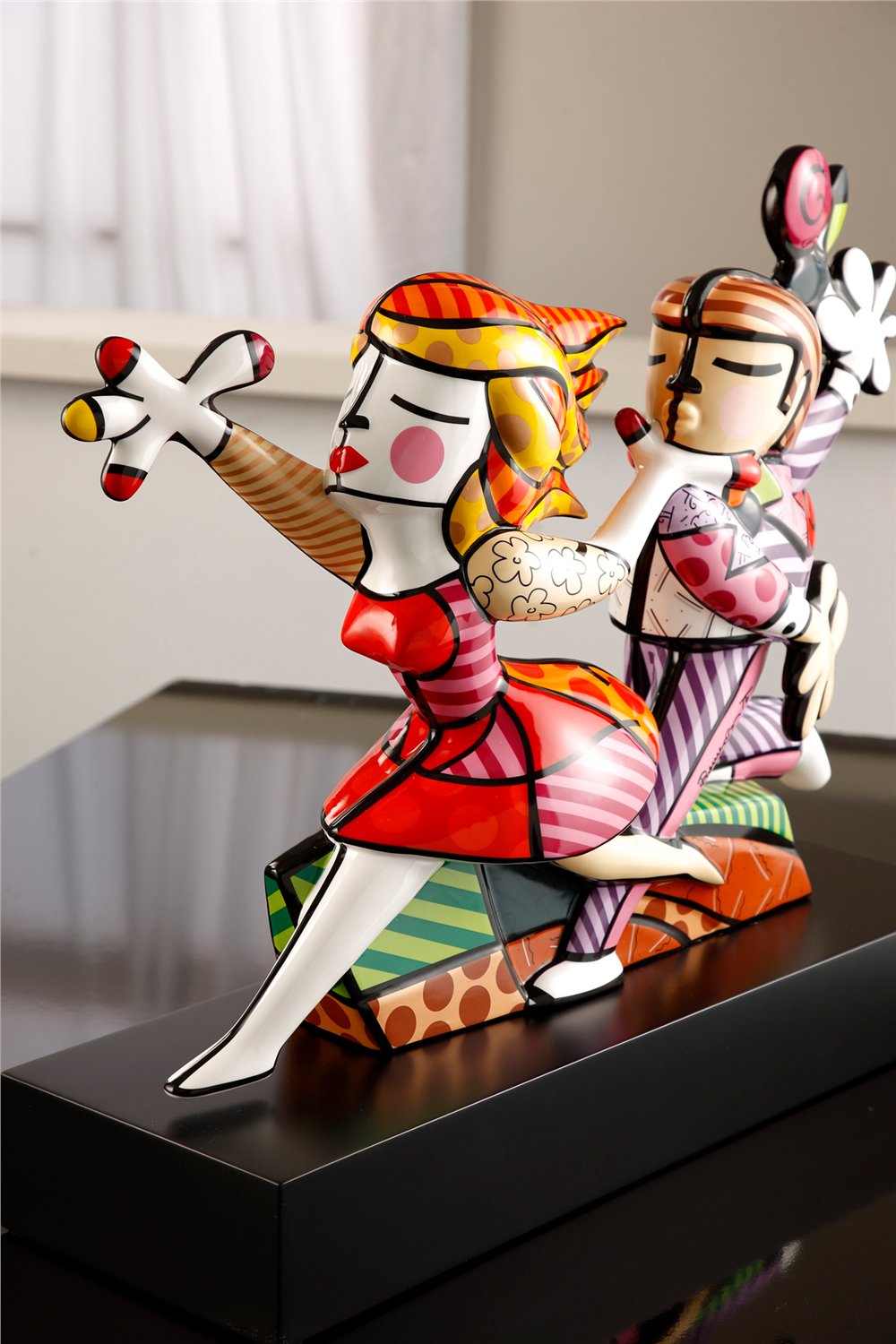 【ラプンツェル様用】BOMBUS The Poet And The Parrot Love Blossoms Figur - Romero Britto | Goebel