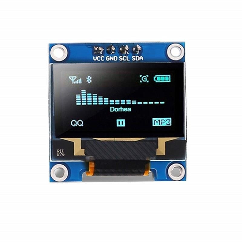 0.96 inch 128x64 Mavi Oled Grafik Lcd Ekran 4 Pin I2C | Uygun