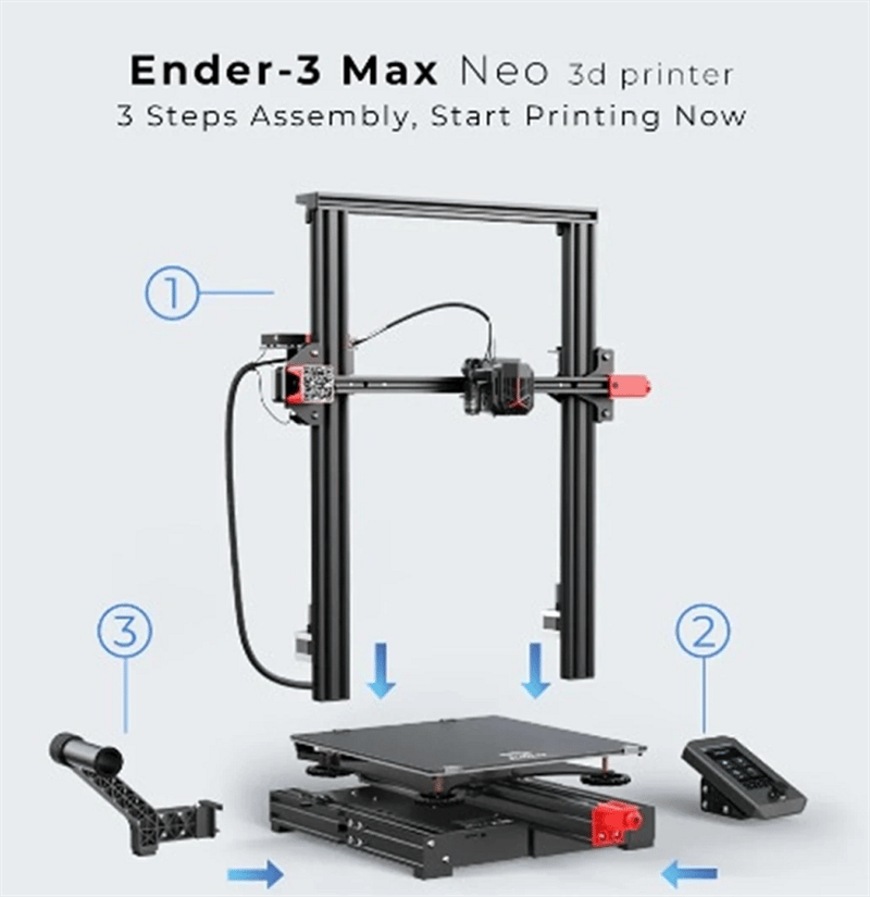 Creality Ender 3 Max Neo 3D Yazıcı | Uygun Fiyat ve Aynı Gün Kargo