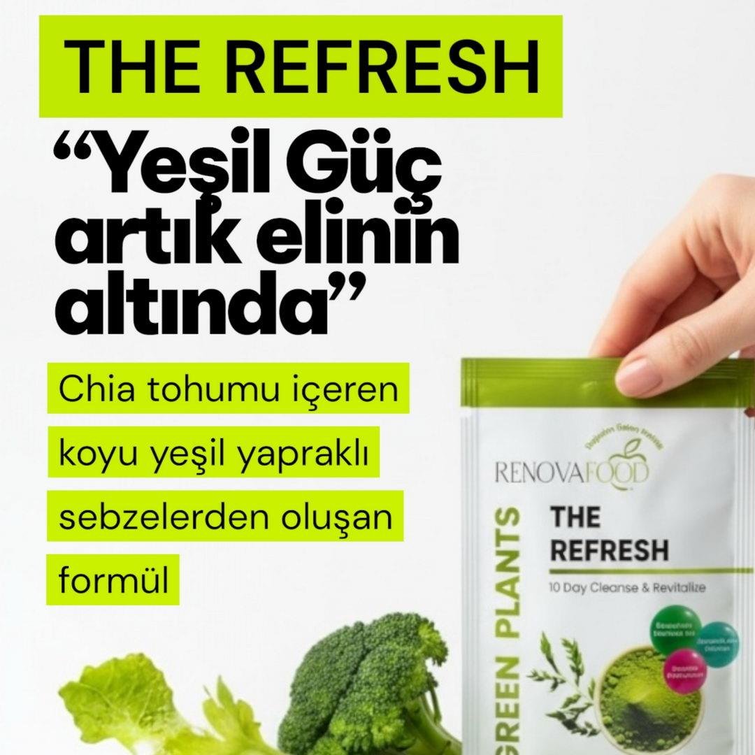 The Refresh – Yeşil Detoks & Probiyotik İçerikli Günlük Karışım