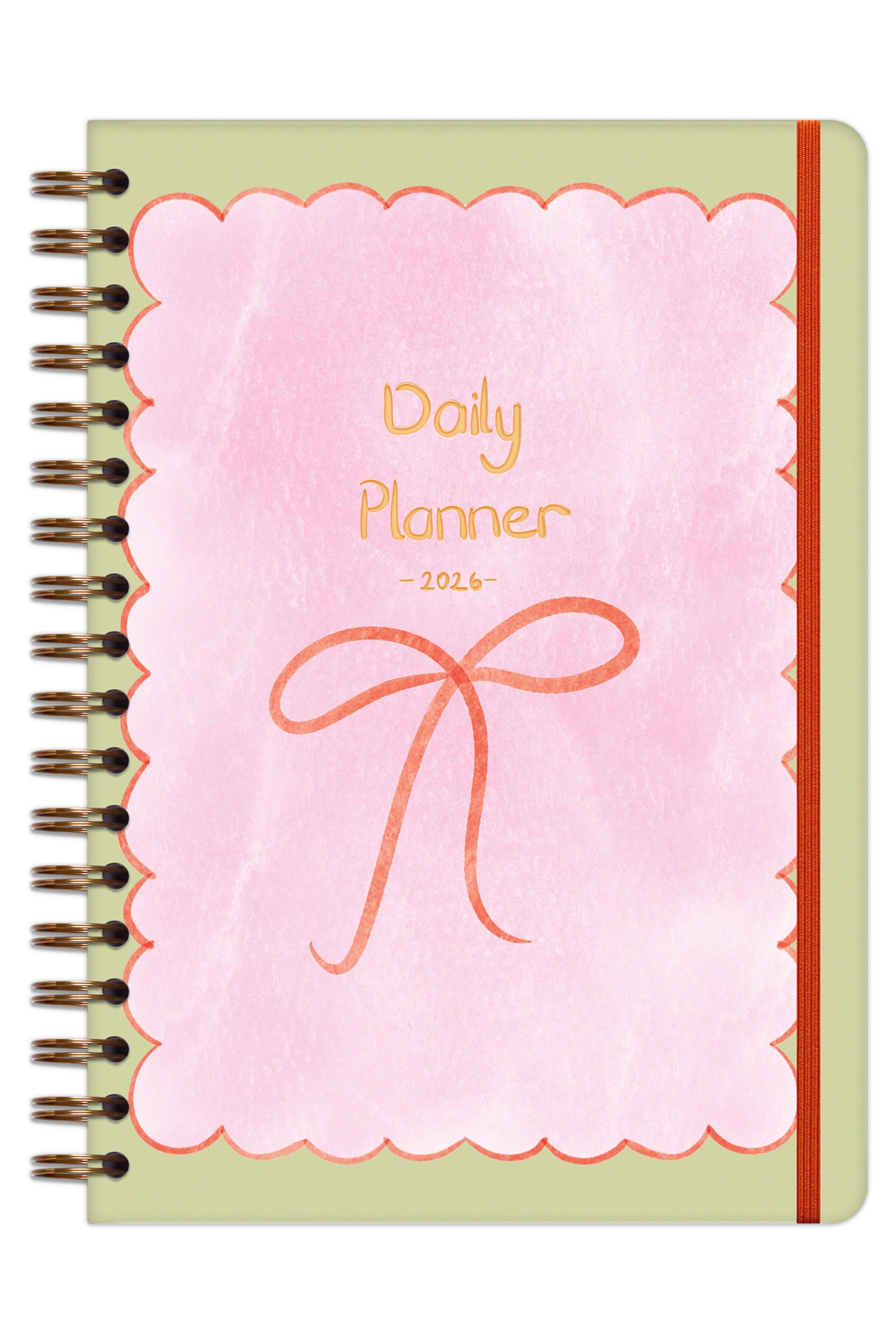 Matt Notebook 2026 Yılı Günlük Spiralli Ajanda 16x24 cm - 12 Aylık