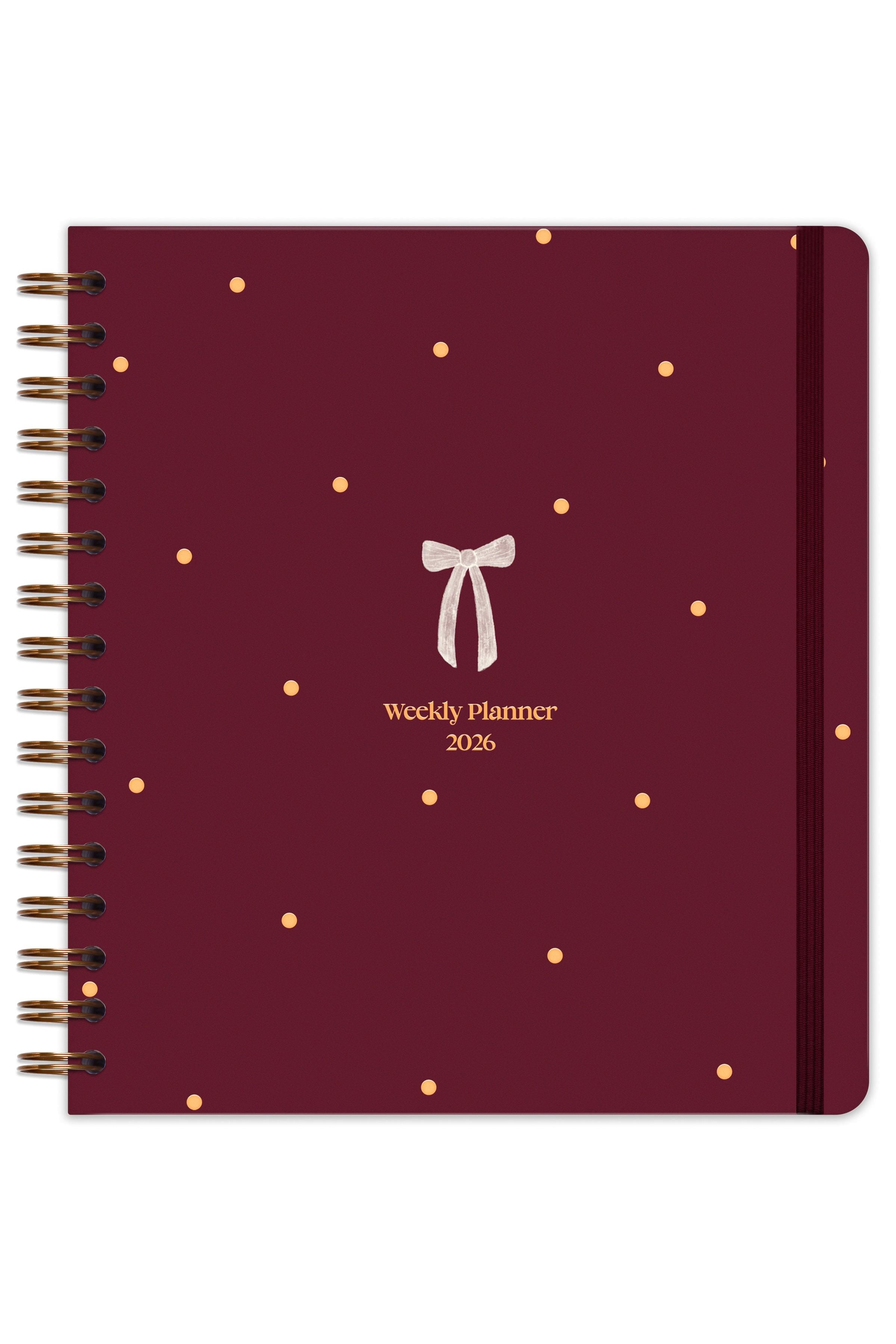 Matt Notebook 2026 Yılı Haftalık Kare Ajanda - 12 Aylık Fiyonk