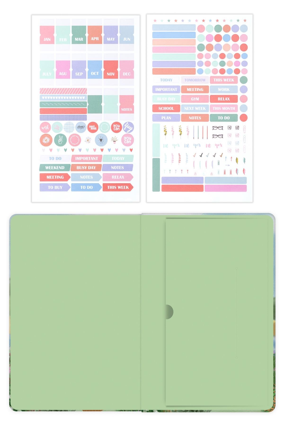 Matt Notebook Premium Edition A5 15x21 cm Keten Baskılı Süresiz