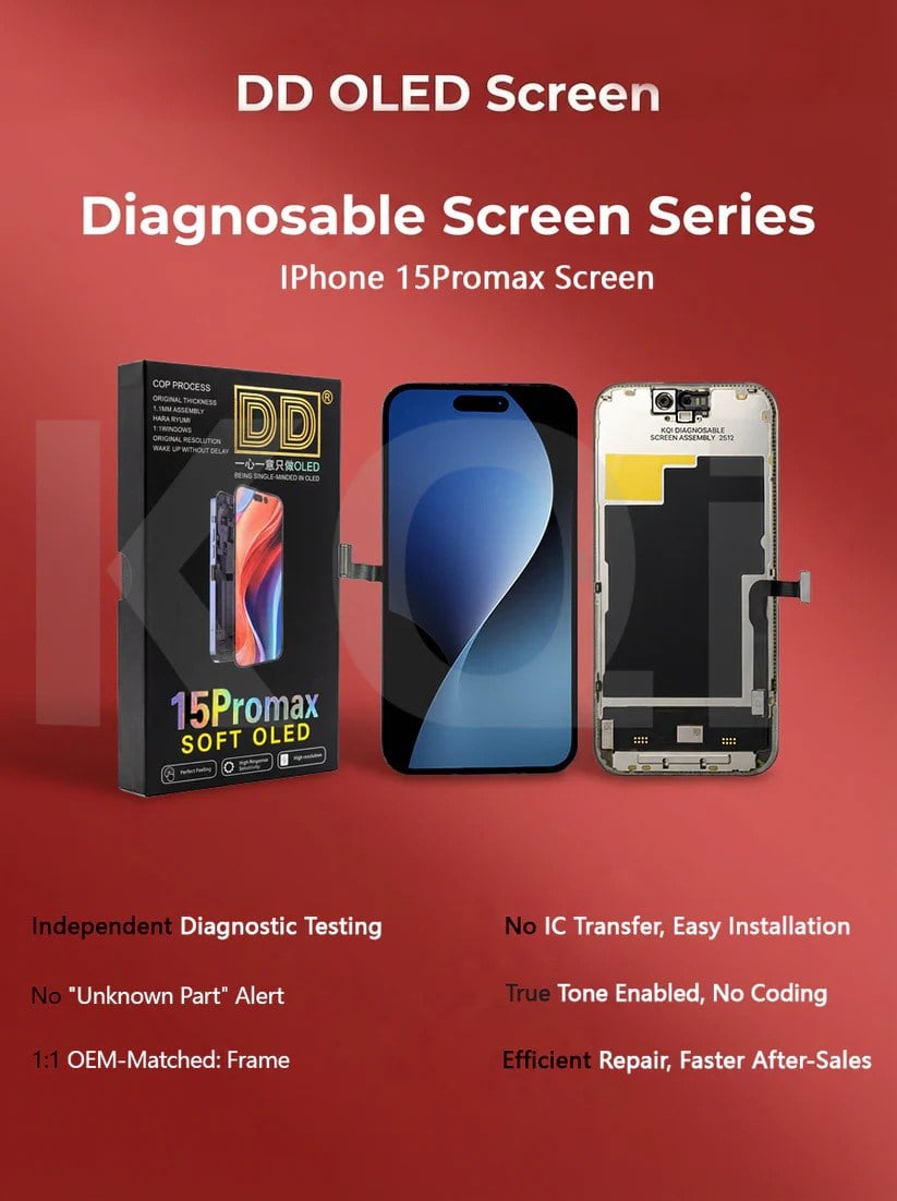 iPhone 15 Pro Max Soft OLED Diagnostic Ekran | Teknoparçam