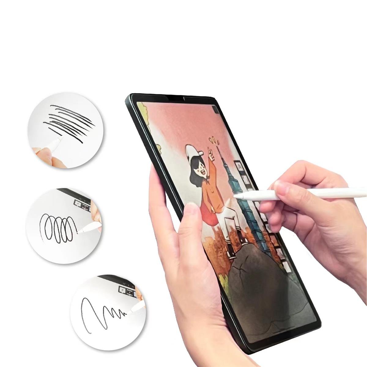 Apple iPad Pro 12.9 2020 (4.Nesil) Kağıt Hisli Mat Davin Paper Like Tablet  Ekran Koruyucu | Mobicaps