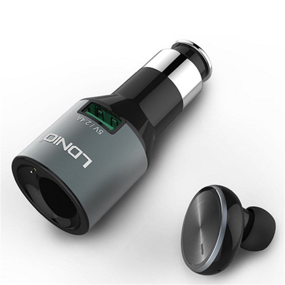 Ldnio Cm20 Araç Şarjlı Bluetooth Kulaklık - Bluetooth Araç Kiti | Mobicaps