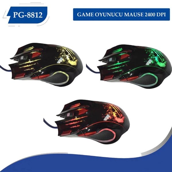 Polygold PG-8812 X7 RGB Kablolu Oyuncu Mouse