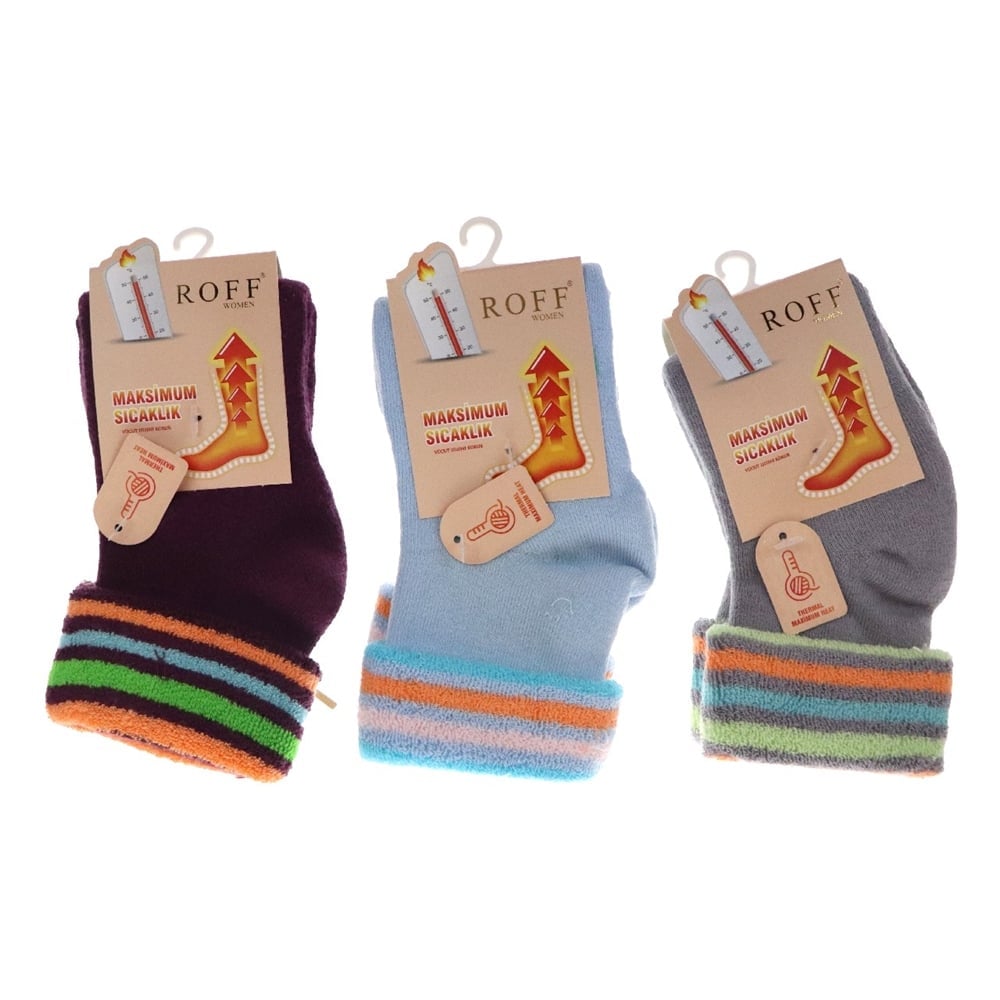 Roff Cırchul Havlu Termal Bayan Çorap 25204 Modelleri