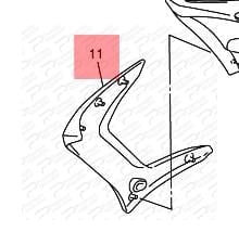 翼ページ FZ6 FAZER SAĞ PANEL MAVİ