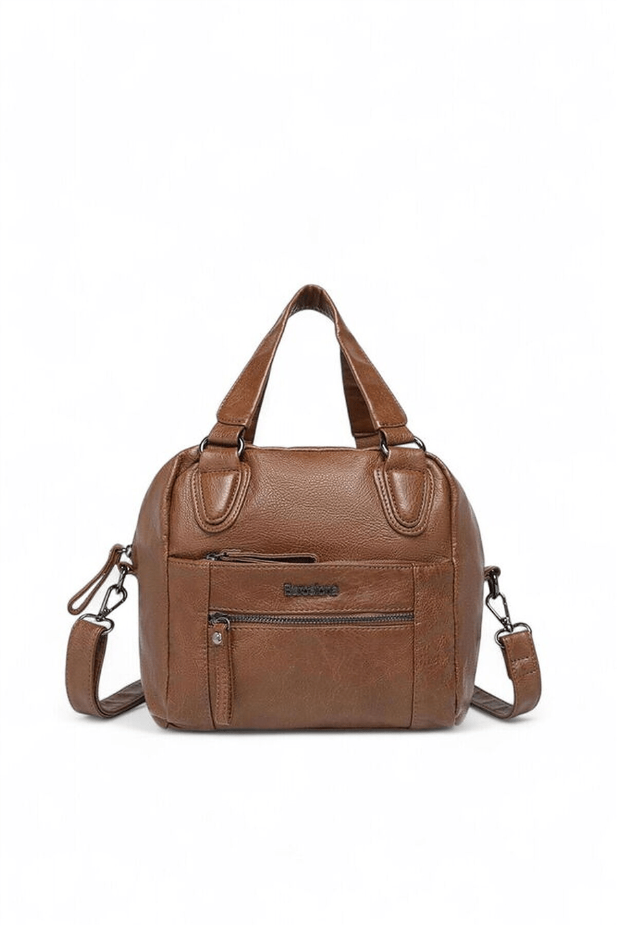 新品未開封 EL CABALLERO エルキャバレロ ラスト 21Kbarcelona Logo Detaylı Kadın El Çantası Camel | BRC-1905