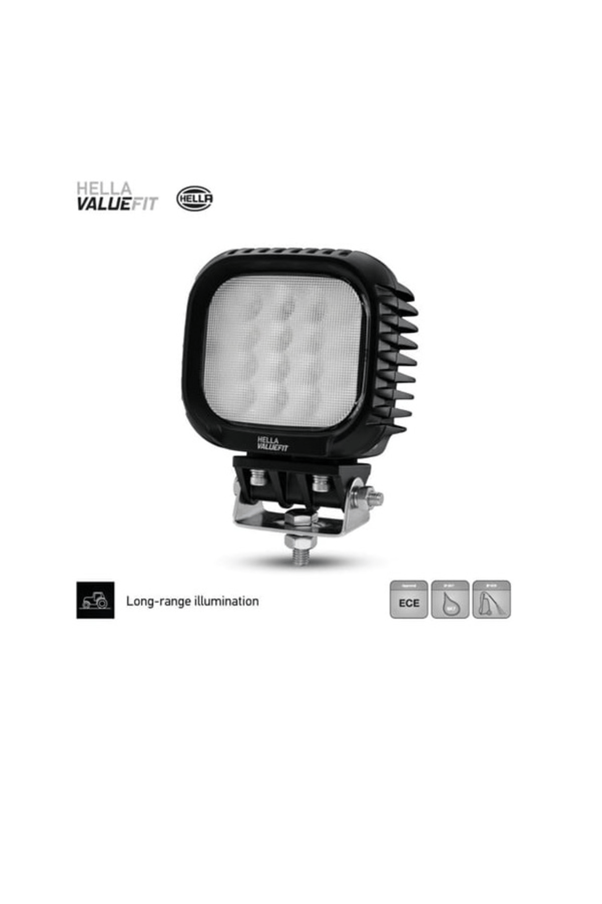 12V-48V Çalışma Lambası S5000 Kare 5000 Lümen (16 Ledli