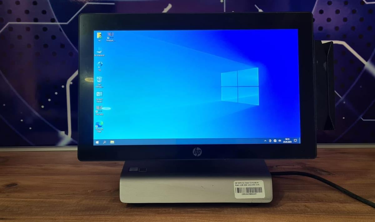 HP Dokunmatik PC Restoran+Market+Cafe POS PC-Tek Ekran