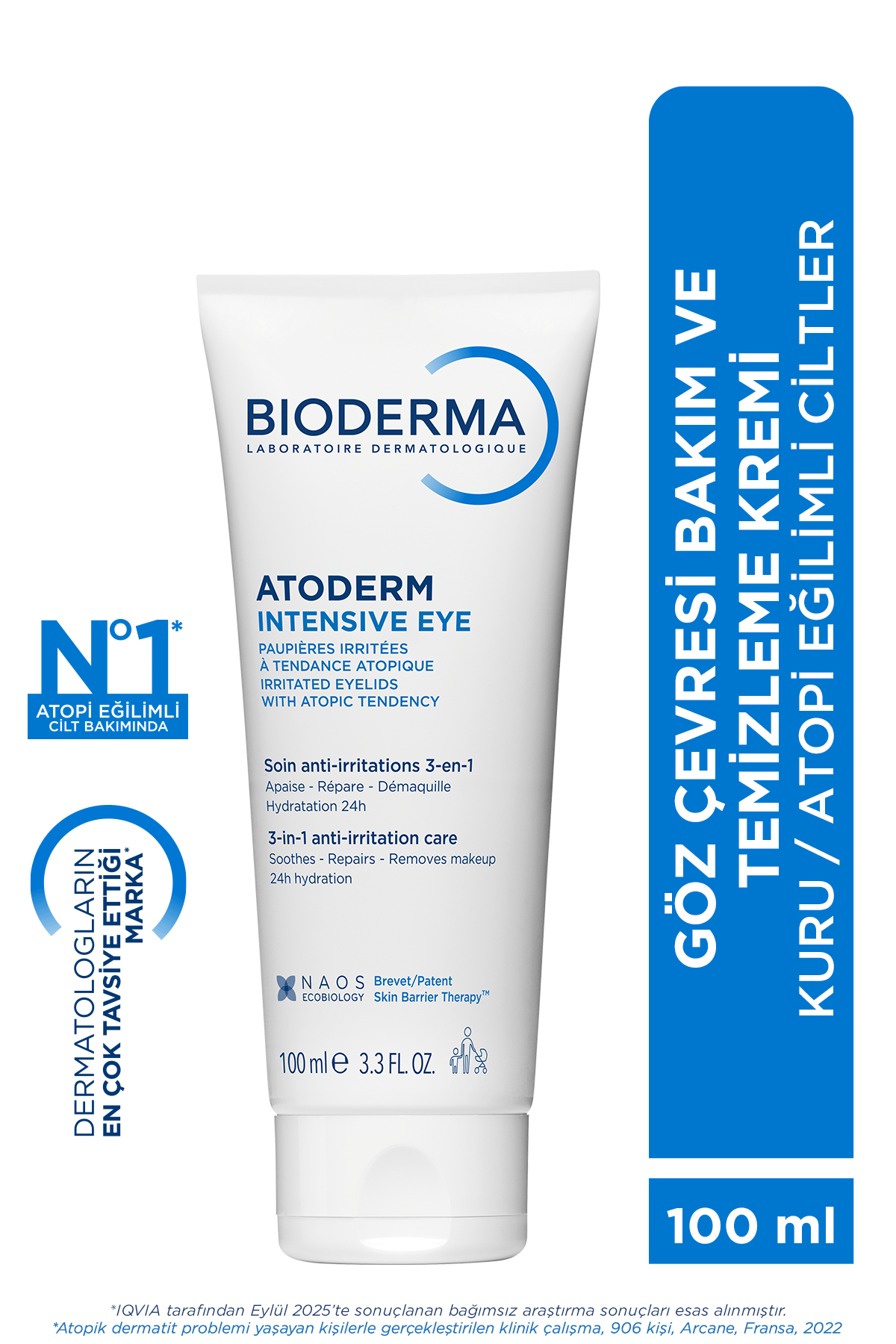 Bioderma Atoderm Intensive Eye Kuru Ciltler Yatıştırıcı, Onarıcı