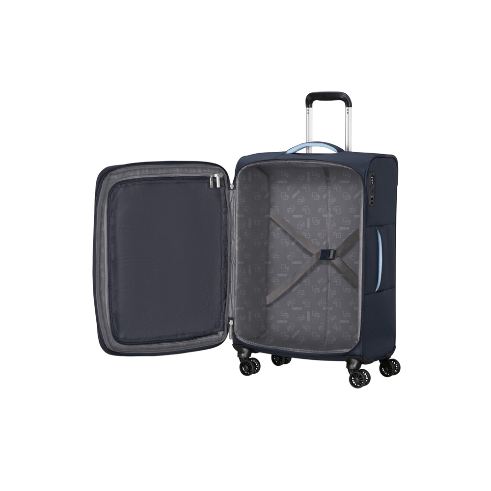 American Tourister Lacivert Cloudrider 4 Tekerlekli Orta Boy Valiz