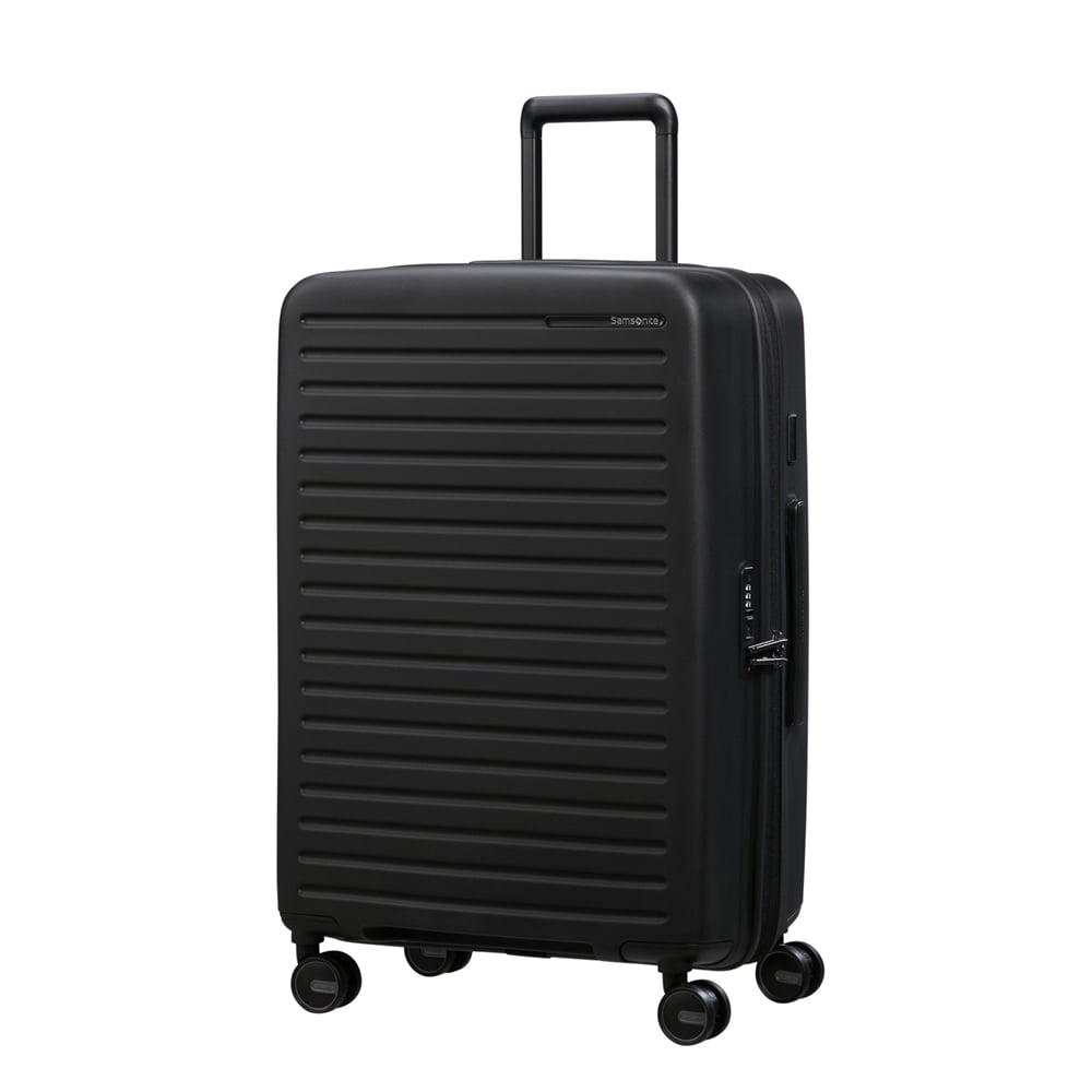 Samsonite Siyah Restackd - Körüklü 68/25 Orta Boy Valiz | Samsonite