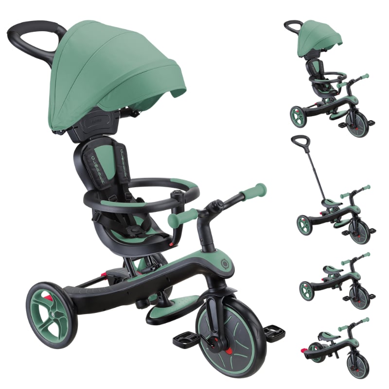 Globber Explorer 4in1 Trike Bisiklet - Zeytin Yeşili | Isabel Abbey
