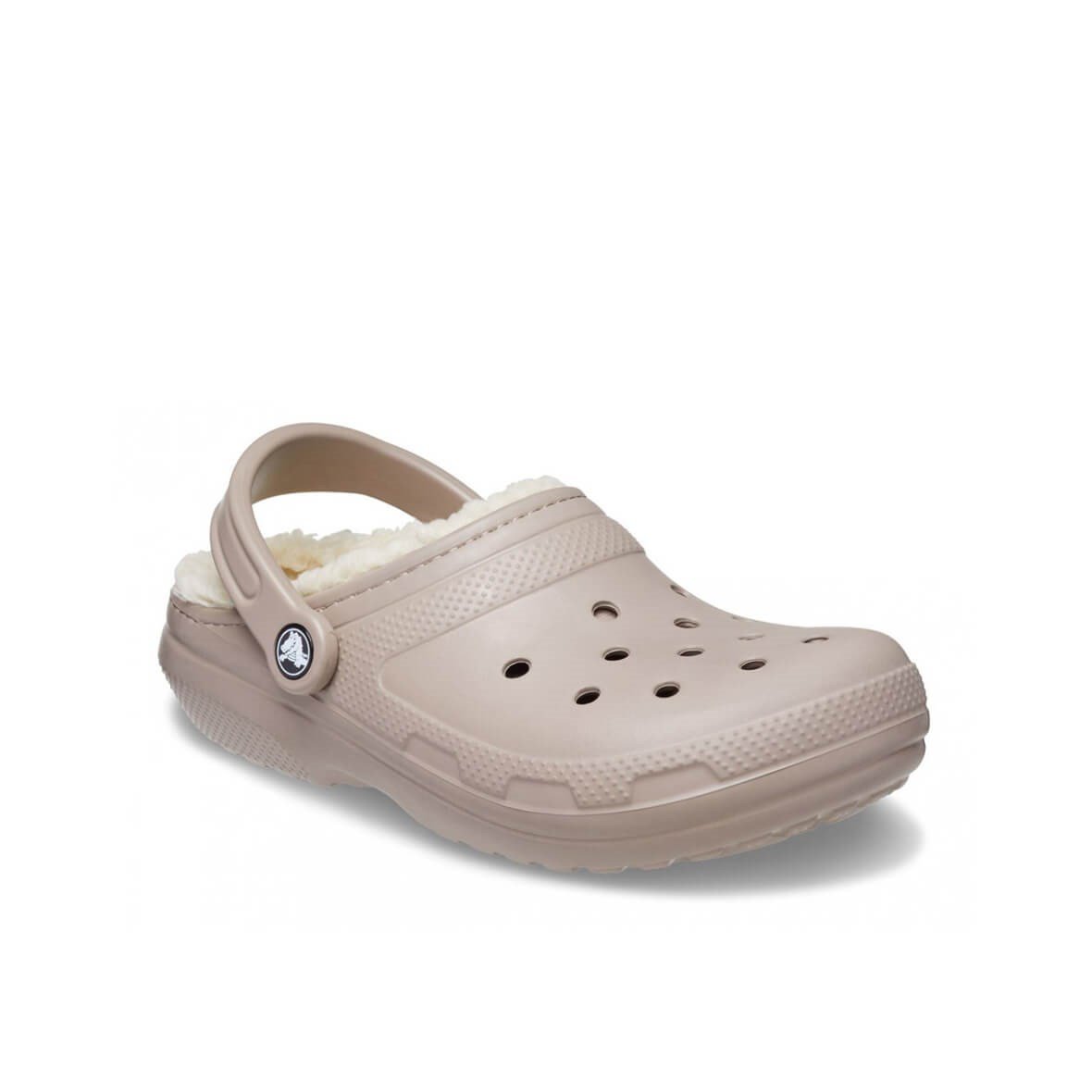 Crocs Classic Lined Clog Bayan Terlik & Sandalet - Mantar / Kemik