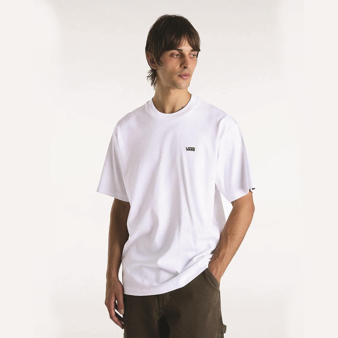 Vans Left Chest II Loose SS Erkek T-Shirt - Beyaz