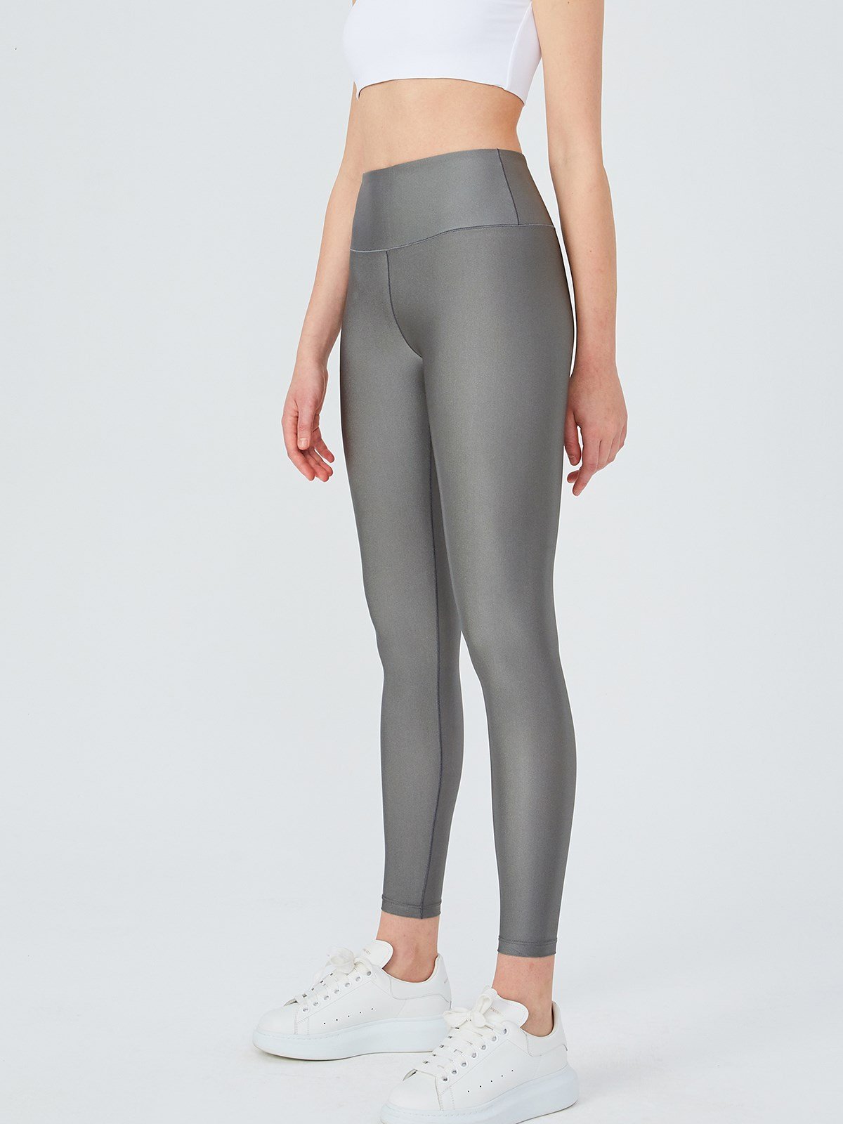 Buy FLEXICA Women Silver Shimmer Legging (XXL, Silver) at