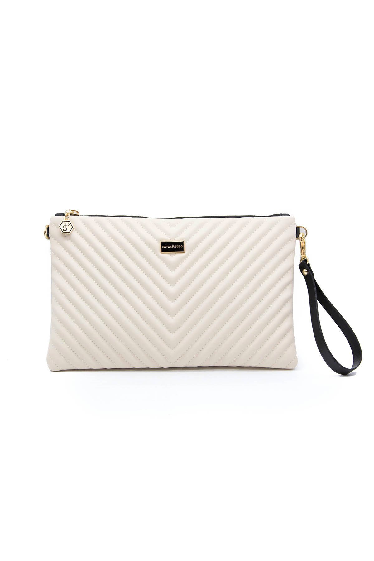 Silver & Polo Bej - Bej SP1034 Kadın Portföy & Clutch