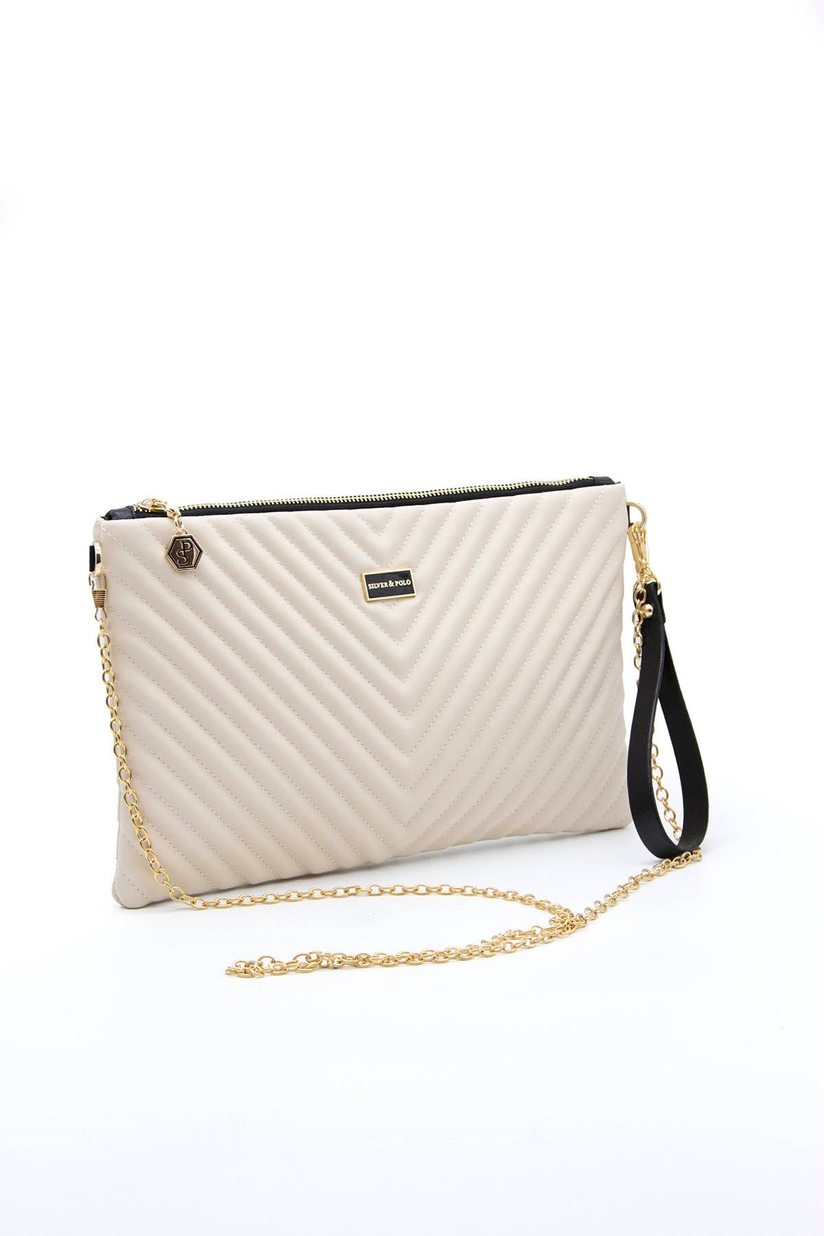 Silver & Polo Bej - Bej SP1034 Kadın Portföy & Clutch