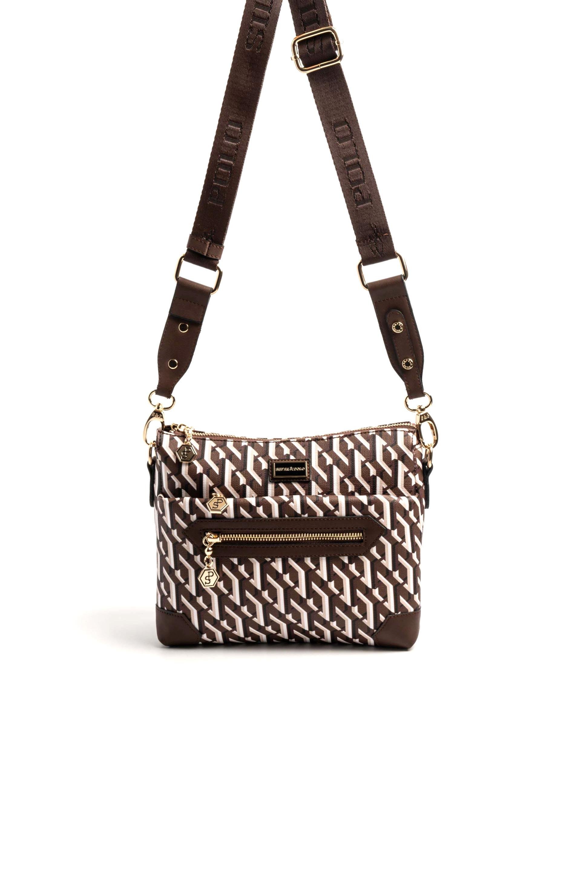 Silver & Polo Kahve SP1110 Kadın Çapraz Çanta