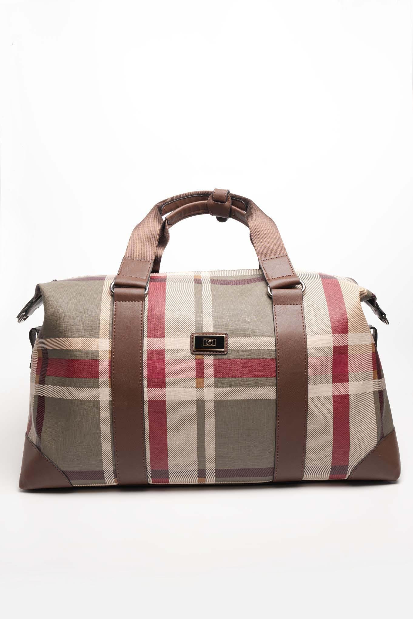 Silver & Polo Yeşil - Kahve SP873 Kadın Seyahat Çantası